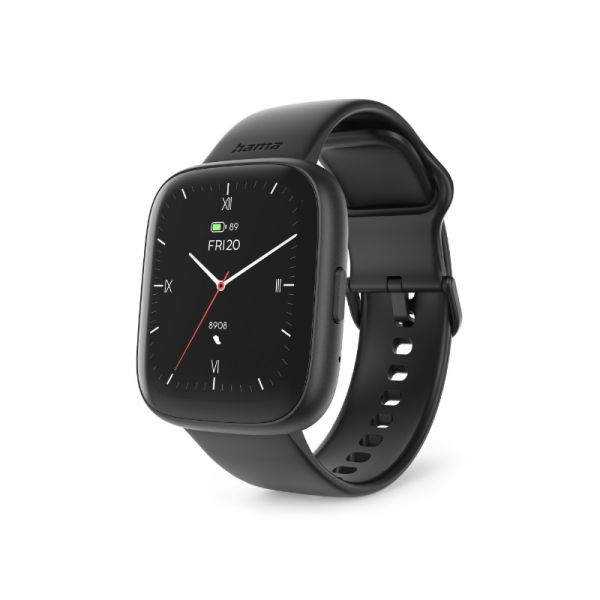 Hama Smartwatch 4000 okosóra, szögletes, fekete (178640)